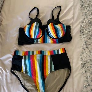 Cacique rainbow bikini - super cute!